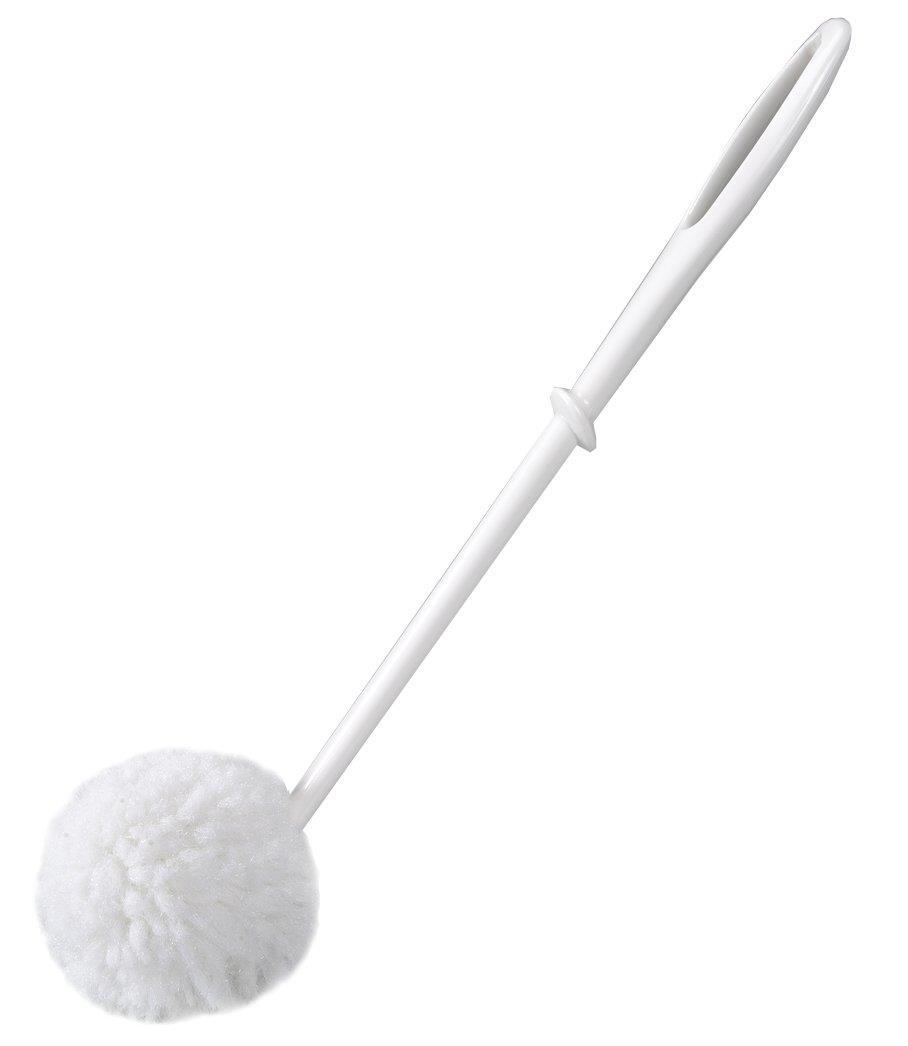 Sanko サンコー やわらか トイレブラシ 水だけでも汚れが落とせる特殊繊維 ホワイト傷がつきにくい レ..