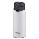 タイガー 水筒 350ml マグボトル ワンタッチ ステンレスボトル 真空断熱ボトル 保温保冷 在宅 タンブラー利用可 スノードロップ(ホワイト) MCT-K035WT(3)