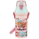 スケーター(Skater) 子供用 プラスチック 水筒 480ml ワンプッシュ開閉 抗菌 子供に優しい 軽量 抗菌加工 日本製 パウ・パトロール GIRL PUP 女の子 PSB5SANAG(3)