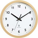 アイリスプラザ 掛け時計 電波時計 ナチュラル 直径25cm 文字盤あり 電波受信していつでも正確な時間を刻む 軽量450g 薄型厚み4.2cm 秒針は一秒一秒チクタクと進むステップムーブメントタイプ 一人暮らし シンプルデザイン 秒針 1年付き PWCRR-25-M(3)