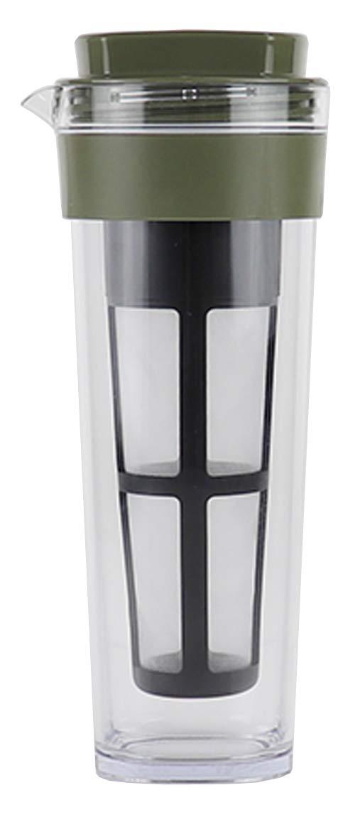 タケヤ化学工業 TAKEYA スリムジャグII 1.1L 茶漉し付き 耐熱100度 横置きOK 広口でお手入れ簡単 ドアポケットの前列に