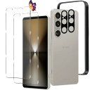【2+2枚セット】XPERIA 1 VI 用のガラスフィルム(2枚)+カメラフィルム(2枚)エクスペリア 1 VI 用の フイルム 強化液晶保護フィルム ワンタ...
