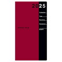 ダイゴー 手帳 2025年 スケジュール帳 ハンディピック マンスリー ブロック レッド E1085 2024年 12月始まり(3)