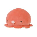 りぶはあと ボルスター マシュマロアクアミエ タコ (全長約19cm) ぬいぐるみ 腰当て 28209-22