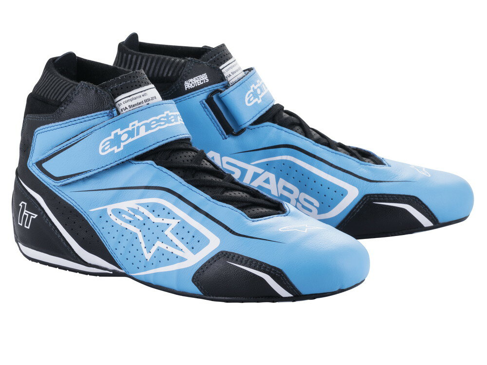 alpinestars(アルパインスターズ) TECH-1 T V3 SHOES LIGLHT BLUE BLACK WHITE サイズ：9.5 品番：2710022-7912-9.5