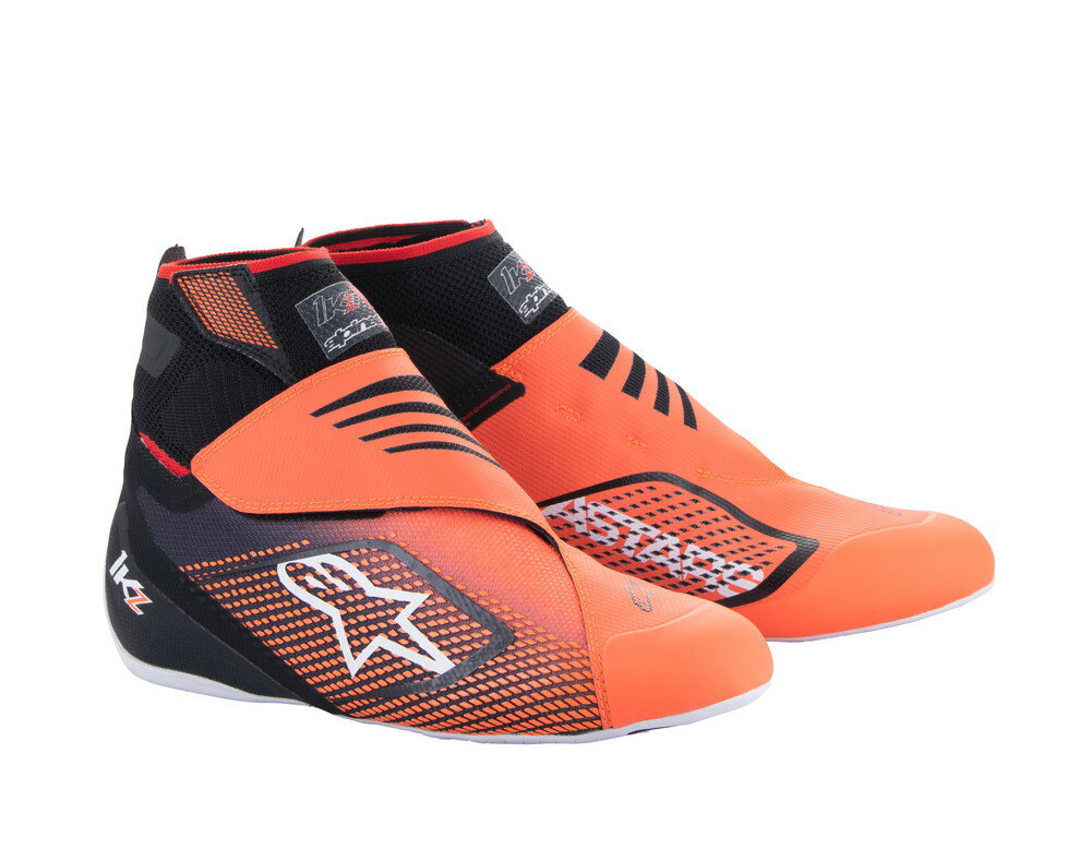 alpinestars(アルパインスターズ)　TECH-1 KZ V2 KART SHOES BLACK ORANGE FLUO サイズ：7 品番：2713023-156-7