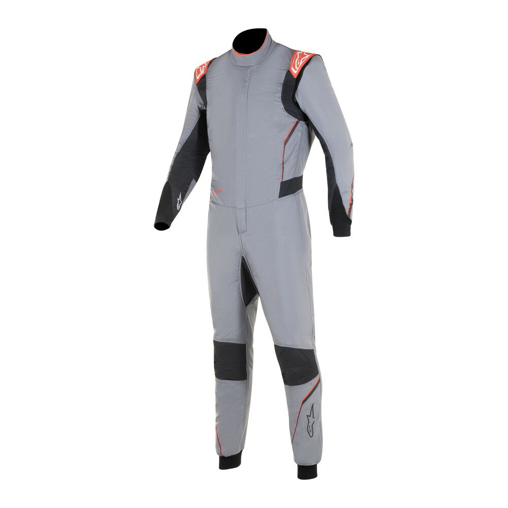 alpinestars(アルパインスターズ)　HYPERTECH V3 SUIT MID GRAY BLACK FLUO RED サイズ：52 品番：3350224-9114-52