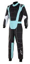 alpinestars(アルパインスターズ)　KMX-3 V2 KART SUIT BLACK/TURQUOISE サイズ：52 品番：3351520-1076-52