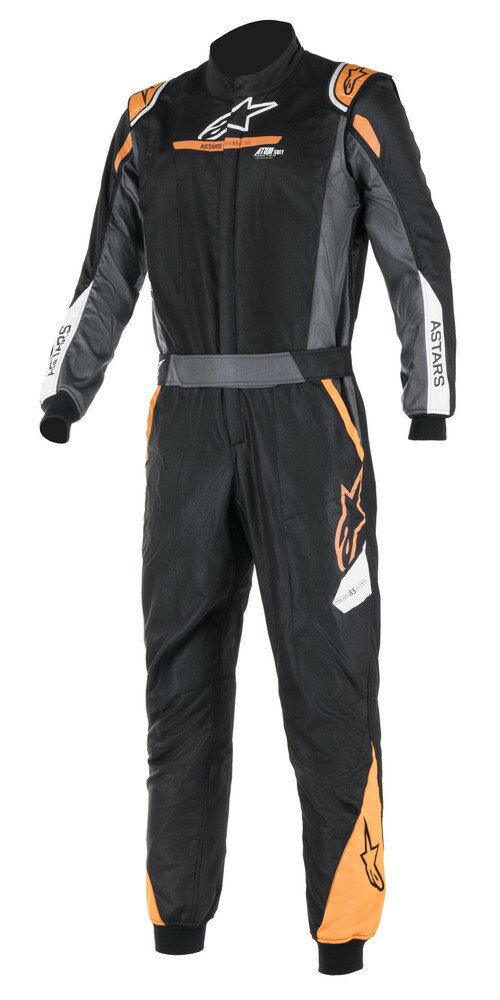 alpinestars(アルパインスターズ)　ATOM GRAPHIC SUIT BLACK ANTHRACITE ORANGE FLUO 【サイズ44】 品番：3352522-1056-44