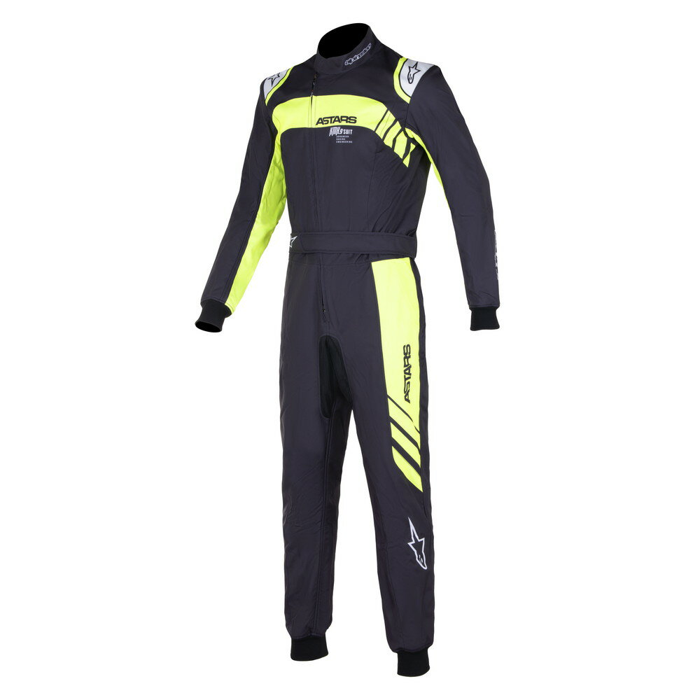 alpinestars(アルパインスターズ)　KMX-9 V3 GRAPHIC3 KART SUIT BLACK YELLOW FLUO サイズ：50 品番：3356424-155-50