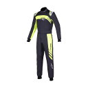 alpinestars(アルパインスターズ)　KMX-9 V3 S GRAPHIC3 KART SUIT BLACK YELLOW FLUO サイズ：150 品番：3356924-155-150