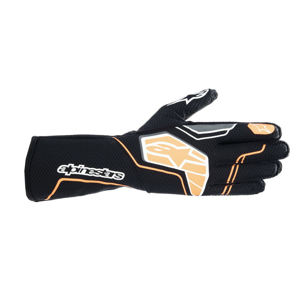 alpinestars(アルパインスターズ)　TECH-1 KX V4 KART GLOVES BLACK ORANGE FLUO サイズ：M 品番：3551824-156-M