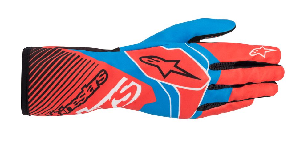 alpinestars(アルパインスターズ)　TECH-1 K RACE V2 KART GLOVES RED FLUO COBALT BLUE サイズ：XL 品番：3552020-3074-XL