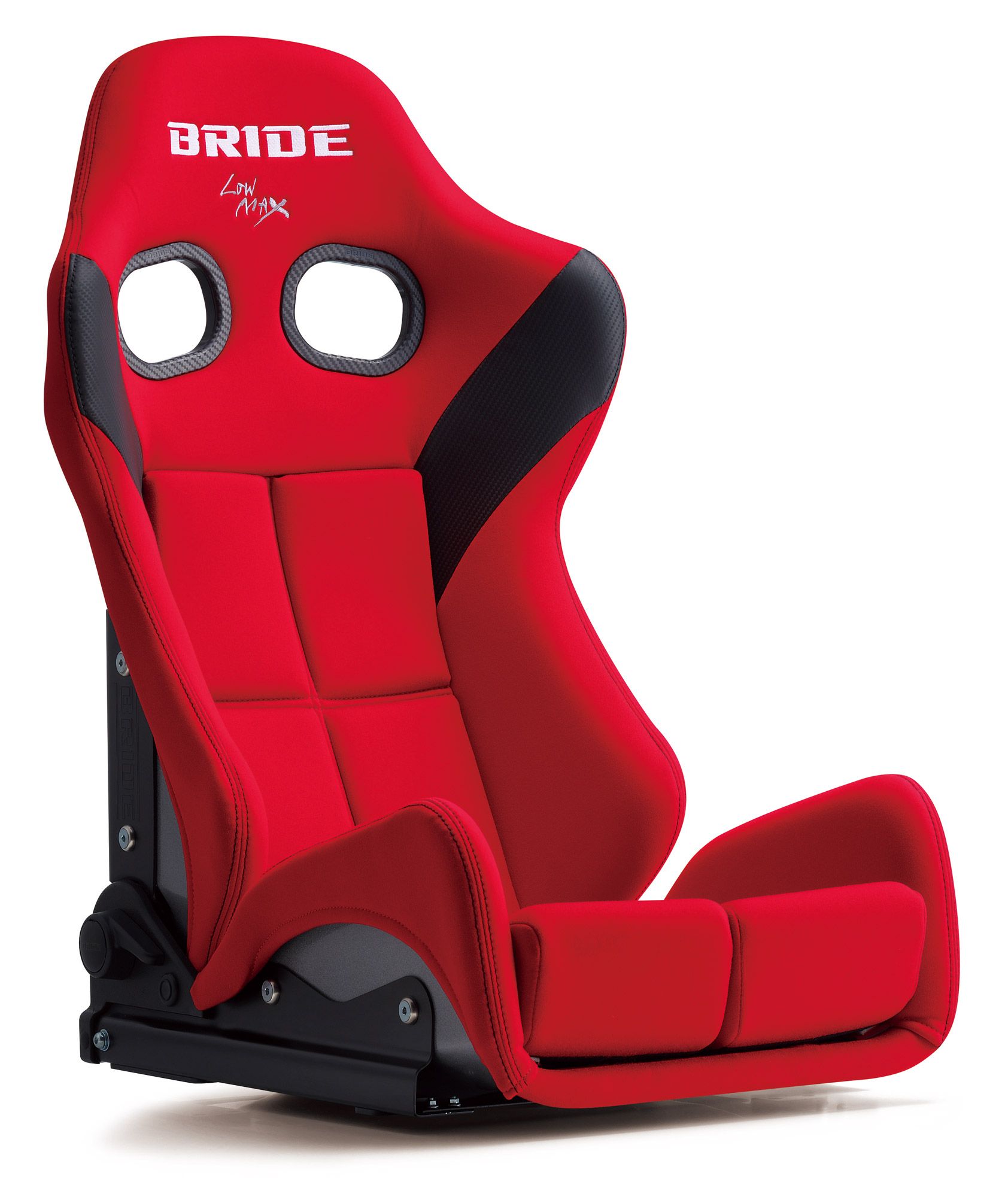 BRIDE(ブリッド) リクライニングシート GIASIII FRP製/シルバーシェル レッド スタンダードクッション 品番：G61BSF