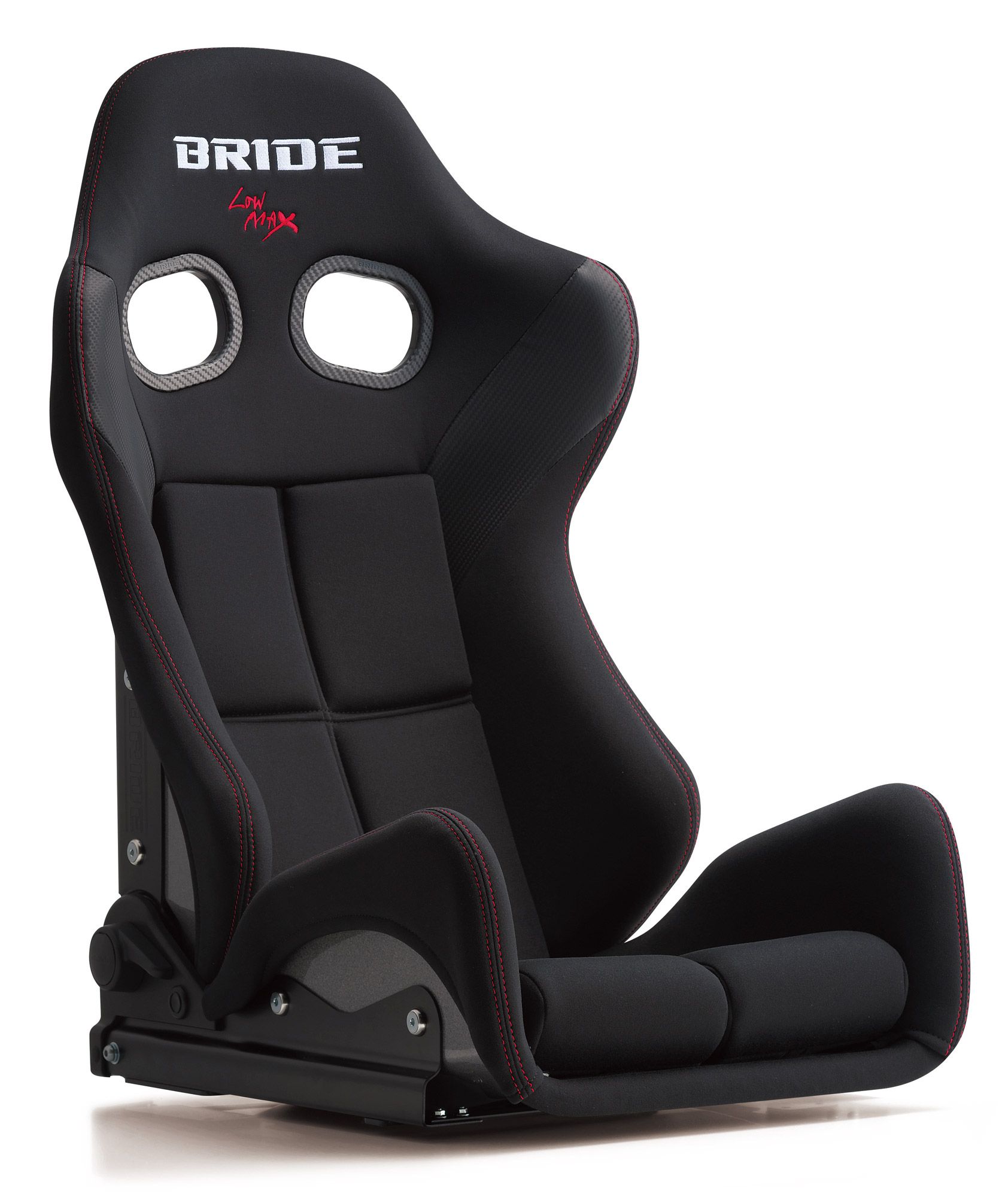 BRIDE(ブリッド) リクライニングシート GIASIII FRP製/シルバーシェル ブラック ロークッション 品番：G62ASF