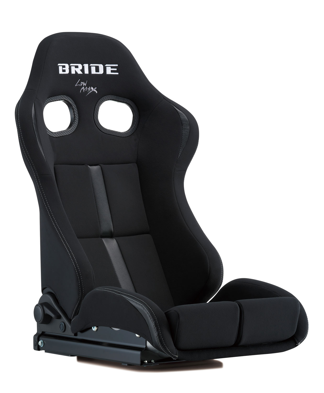 BRIDE(ブリッド) リクライニングシート STRADIA III REIMS FRP製/シルバーシェル ブラック&ブラック スタンダードクッション 品番：G71ANF