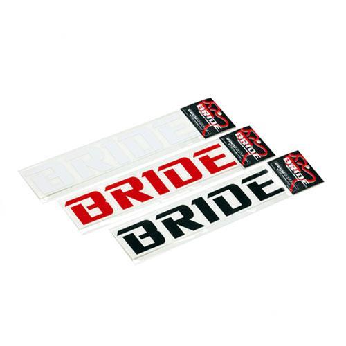 BRIDE(ブリッド) BRIDEロゴカッティングステッカー ブラック 品番：HSSB01