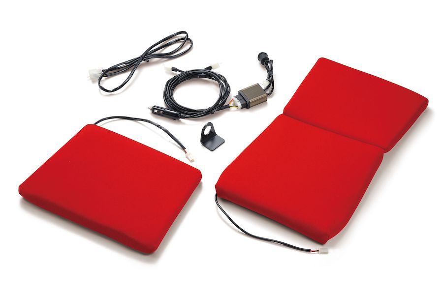 BRIDE(ブリッド) シートヒーター内蔵クッション　レッド 品番：P80BSH