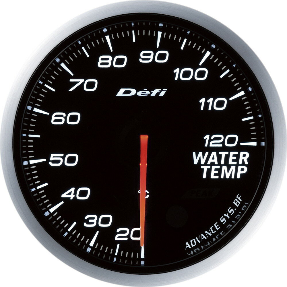 Defi(デフィ) デフィリンクメーター アドバンスBF 水温計 汎用 ホワイト Φ60 20℃～120℃ 品番：DF10501