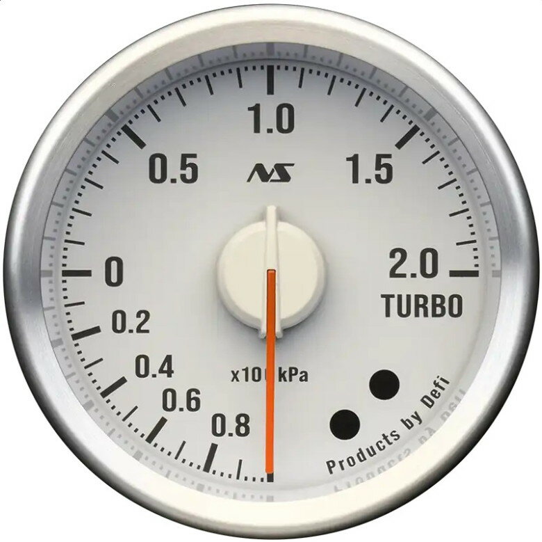 Defi(デフィ) Linkメーター ADVANCE RS2 ターボ計 【52Φ 80sグリーン照明／文字板ホワイト】 品番：DF20503