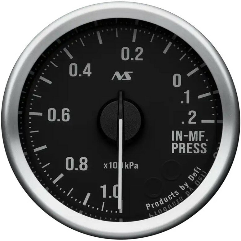 Defi(デフィ) Linkメーター ADVANCE RS2 インマニ計（負圧計）【52Φ 70sホワイト照明／文字板ブラック】 品番：DF20602