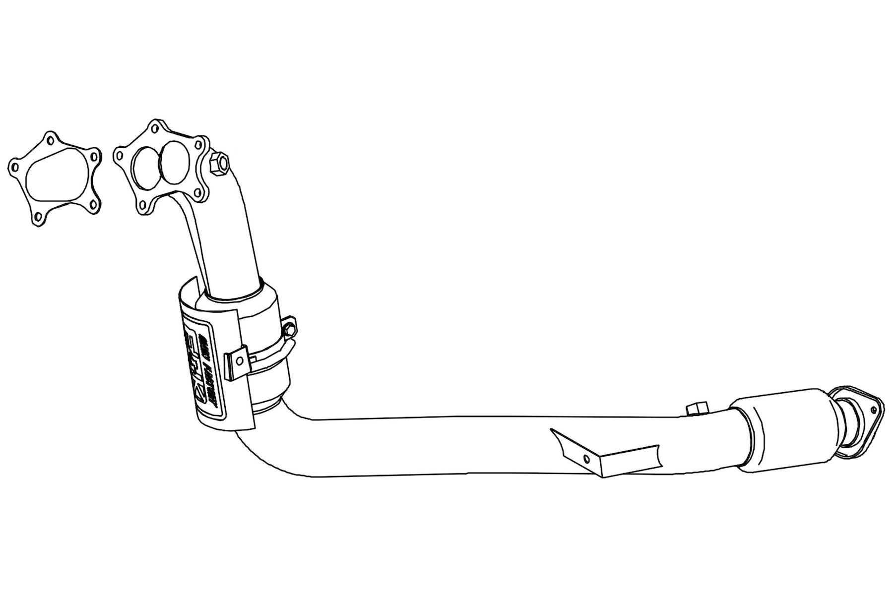 [個人宅配送可能] FUJITSUBO(フジツボ) スポーツキャタライザー スバル レガシィツーリングワゴン TA-B..