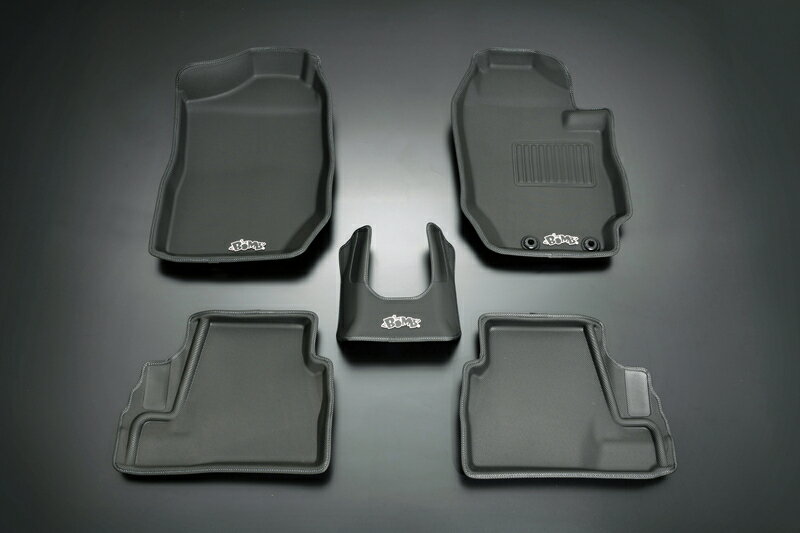 Genb(玄武) アクティブ3Dフロアマット [JB64W/JB74W 5MT専用]ブラックステッチ 品番：OMA01KJ