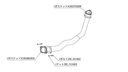 柿本 改 フロントパイプ Standard トヨタ ソアラ E-GZ20 86/1-91/5 品番：TF309