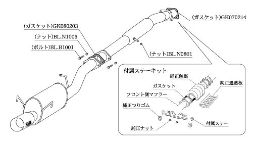 [個人宅配送可能] 柿本 改 マフラー Kakimoto.R マツダ RX-7 E-FC3S 85/9-91/11 品番：ZS302