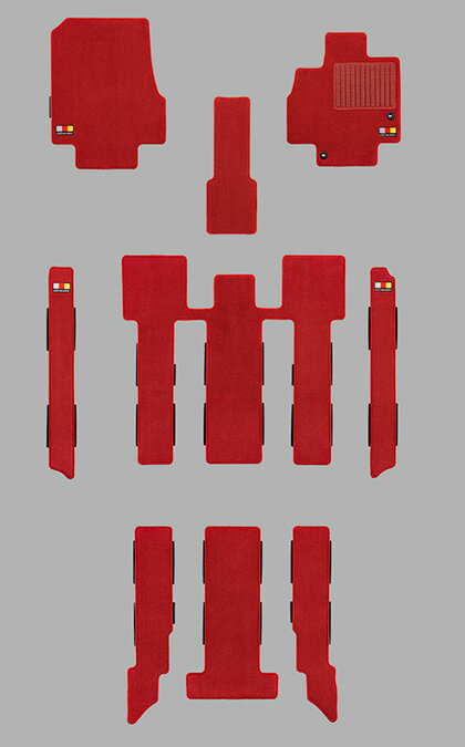 MUGEN(無限) スポーツマット レッド キャプテンシート車 ステップワゴン RP6/RP7 22/05- 品番：08P15-X..