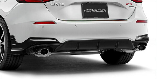 MUGEN(無限) リアアンダースポイラー クリスタルブラック・パール シビック FL1/FL4 24/09- ※配送先制限あり 品番：84111-XNR-K0S0-CB