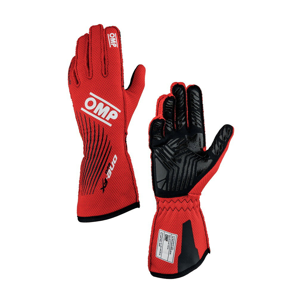 OMP(オーエムピー) ONE EVO FX GLOVES（レーシンググローブ) レッド【サイズ XL】 品番：IB0-0773-C01-061-XL