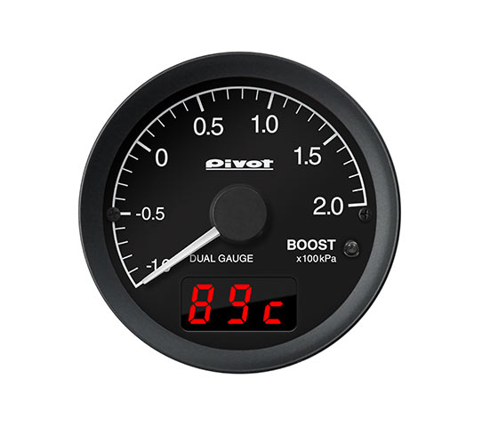 Defi Racer Gauge Style98 Hommage 　デフィ　レーサーゲージ　60Φ 黒文字板 ターボ計 （ブースト計） MAX表示200KPA　DF16604　限定モデル！！ 在庫あり！！