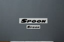 SPOON(スプーン) チームステッカー ブラック 200/100mm 品番：ALL-90000-B00