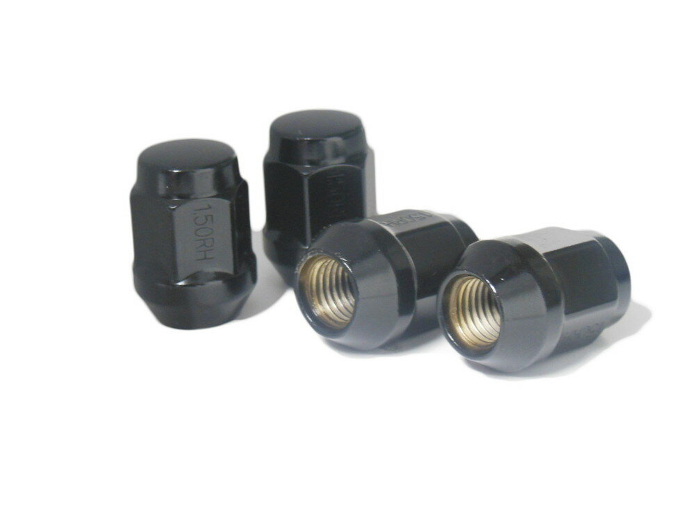 TIPTOP(チップトップ) ホイールラグナット 16個入り 袋ブラック(ツバ付) 【19H/M12×P1.5 長さ31mm】 品番：N-15-16