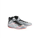 alpinestars(アルパインスターズ) TECH-1 Z V3 SHOES DARK SILVER BLACK RED サイズ:9.5 品番:2715024-1258-9.5