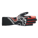 alpinestars(アルパインスターズ)　TECH-1 RACE V4 GLOVES BLACK RED サイズ：S 品番：3552024-13-S