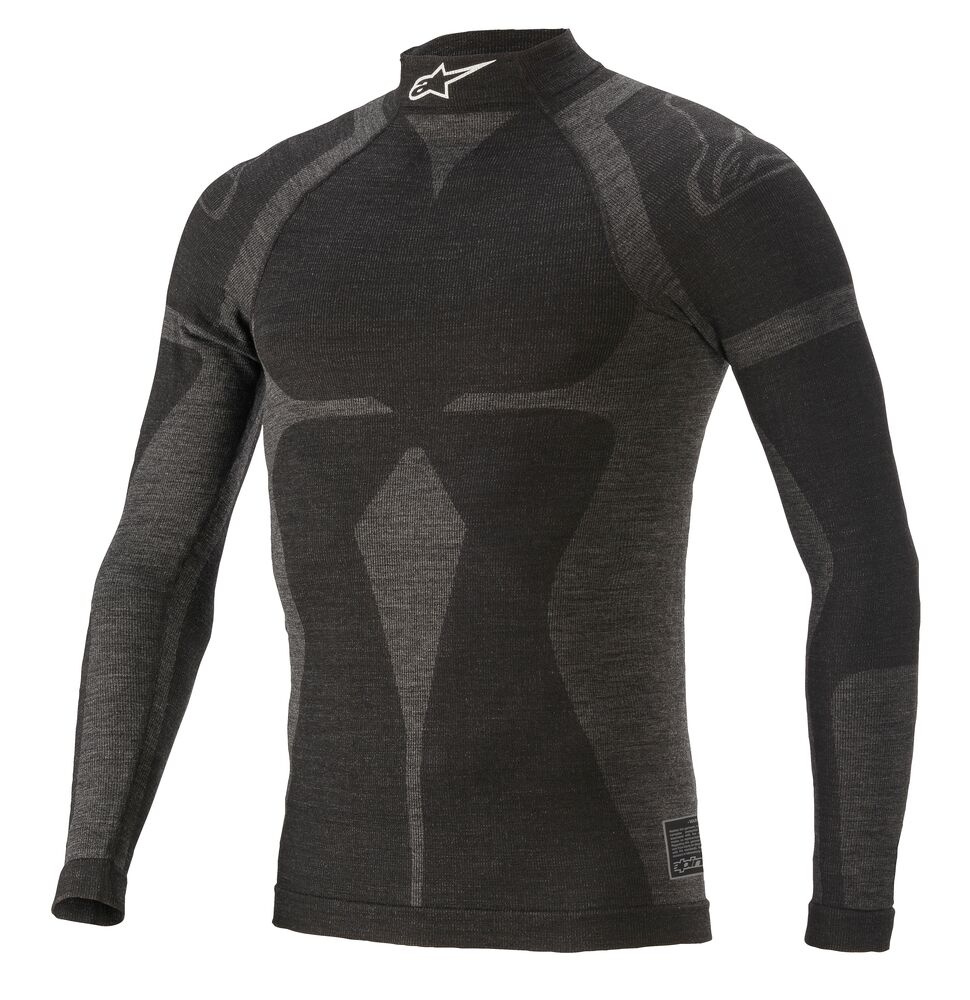 alpinestars(アルパインスターズ)　ZX TOP EVO V2 UNDERWEAR BLACK GRAY サイズ：XS/S 品番：4755020-106-XS/S