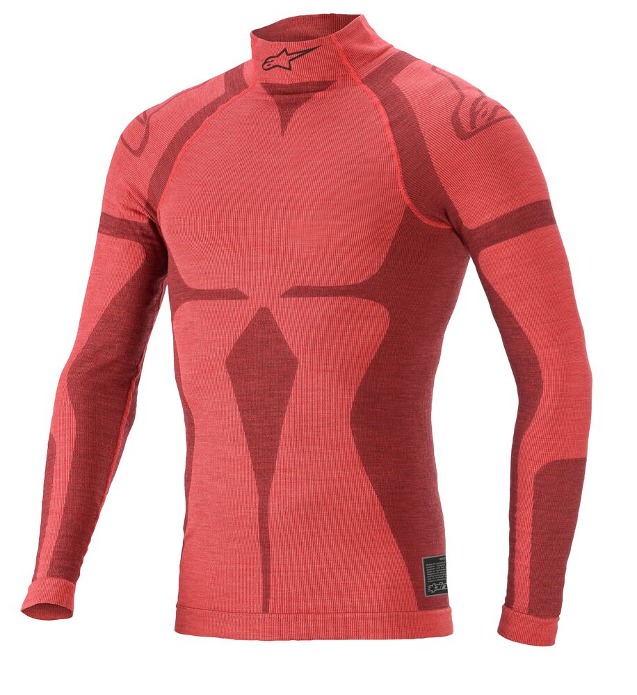 alpinestars(アルパインスターズ)　ZX TOP EVO V2 UNDERWEAR RED DARK RED サイズ：XS/S 品番：4755020-313-XS/S