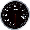 Defi(デフィ) ADVANCE BF φ60 タコメーター9000rpm ホワイト照明 品番:DF10704