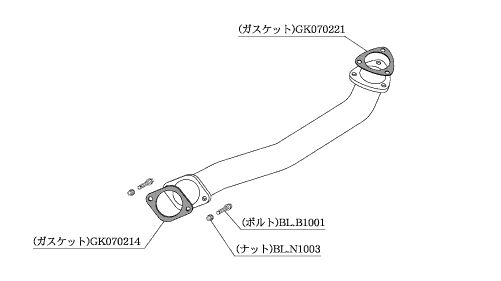 柿本 改 フロントパイプ Standard 日産 ステージア E-WGNC34 96/10-98/8 品番：NF343