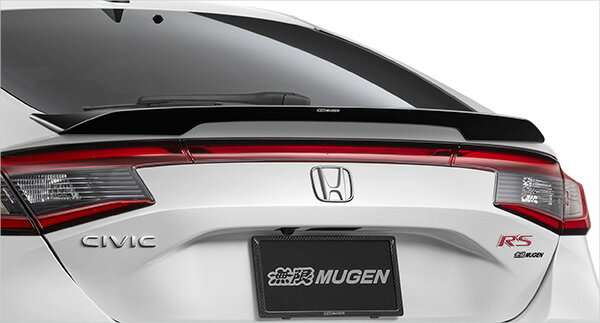 MUGEN(無限) テールゲートスポイラー クリスタルブラック・パール シビック FL1/FL4 24/09- ※配送先制限あり 品番：84112-XNR-K0S0-CB