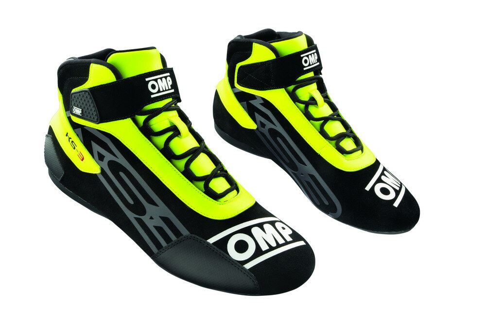 OMP KS-3 KART SHOE ブラック／フルオイエロー【サイズ 40】（カートシューズ） 品番：KC0-0826-A01-17..