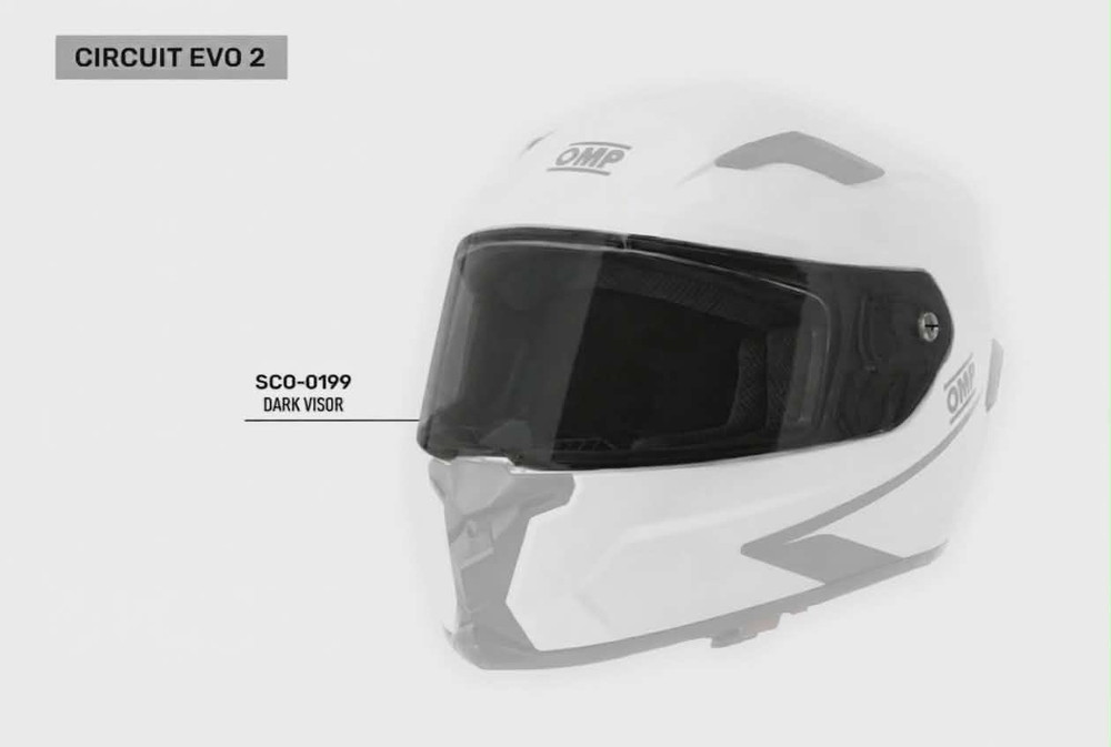 【カラー】Dark (ダークスモーク)【サイズ】-【認証】【適合】CIRCUIT EVO2用●サーキットEVO2ヘルメット用のダークバイザー