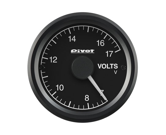 Pivot(ピボット) GT GAUGE-52 電圧計 φ52 【グリーン照明】 品番：GSV-5G