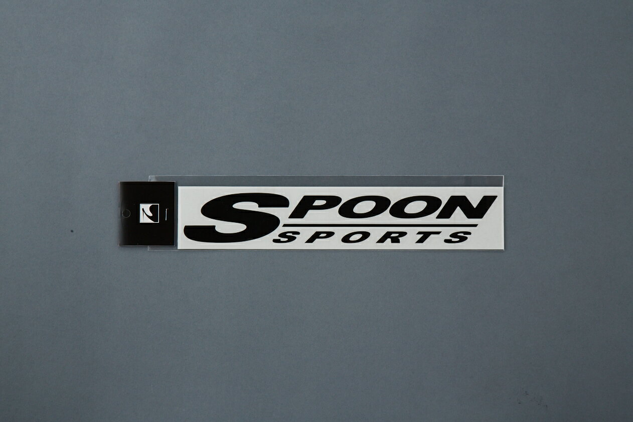 SPOON(スプーン) SPOONSPORTSロゴステッカー ブラック 品番：ALL-90000-B21