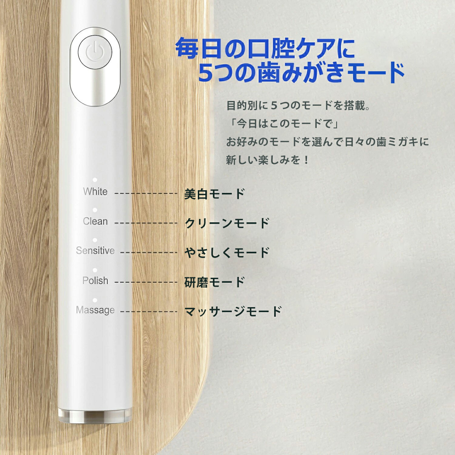 電動歯ブラシ 超音波歯ブラシ 音波歯ブラシ 交換用ブラシ 替えブラシ セット ソニック ヘッドソニック IPX7 防水 USB充電 4時間 ソニック振動歯ブラシ デンタルケア 歯ぶらし 歯ブラシ 3