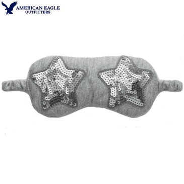 アメリカンイーグル アイマスク レディース アイマスク ビスコース スパンコール 星 スター アップリケ ブランド小物 スリープマスク プレゼント アメカジ【ONE SIZE】グレー メール便送料198円 American Eagle アメリカンイーグル 正規品