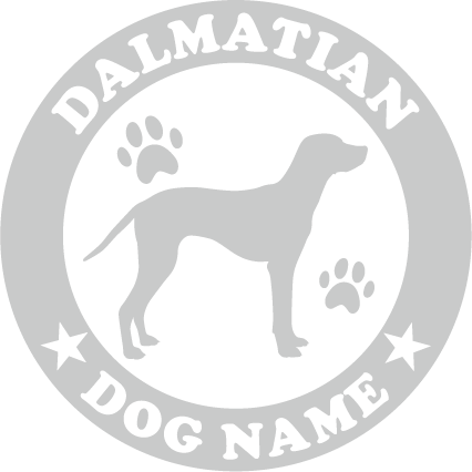 ダルメシアン【反射タイプ】オリジナルドッグステッカー ペット ステッカー DOGステッカー ドッグシルエット切り抜きシール 犬 ステッカー ネーム 入り 犬 犬...