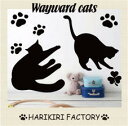 ウォールステッカー【Wayward cats】〜気ままな猫達〜ウォール ステッカー/WALL STICKER/インテリアシール/壁 シール/壁ステッカー/猫/ネ...